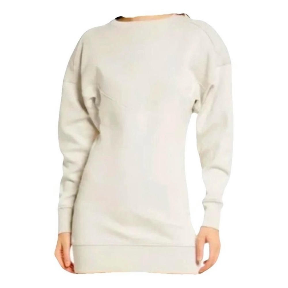 Amylynn Neu Oatmeal Neutral Mini Sweatshirt Dress - Size M - NWT